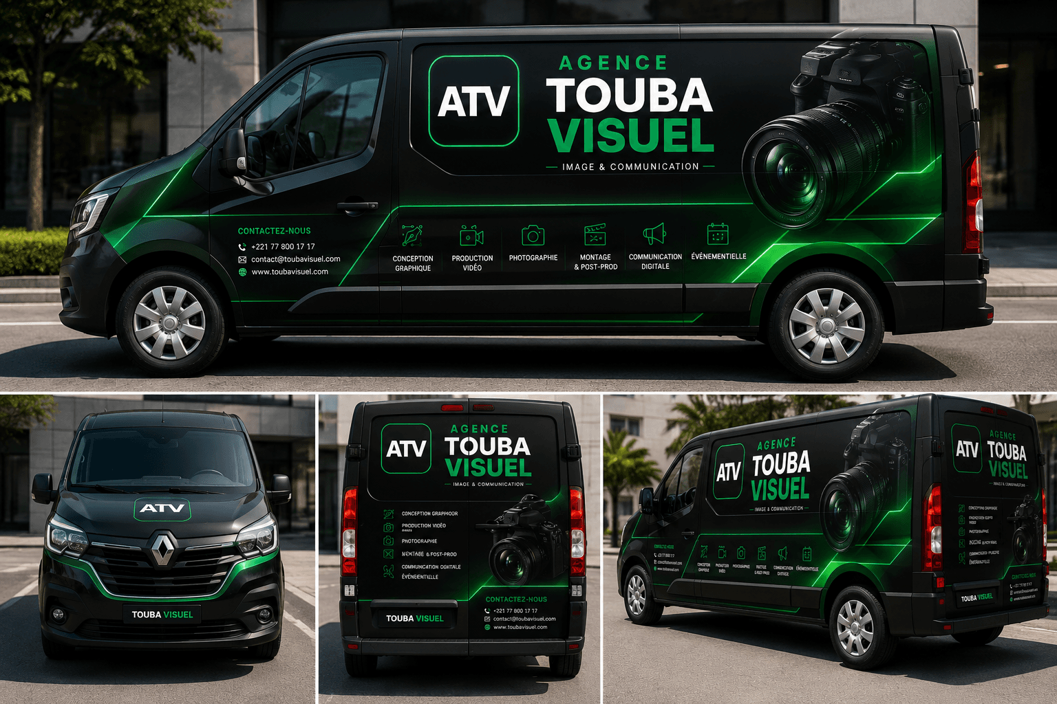 Covering Véhicule — Van ATV Agence Touba Visuel